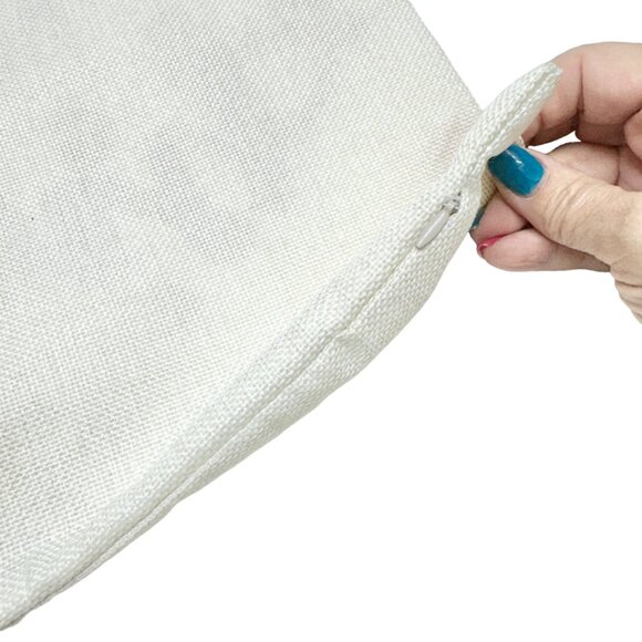 Christmas Pillow Covers 2 I'll Be Home & All Is Calm Printed 18x18 Cotton Linen - Picture 7 of 9